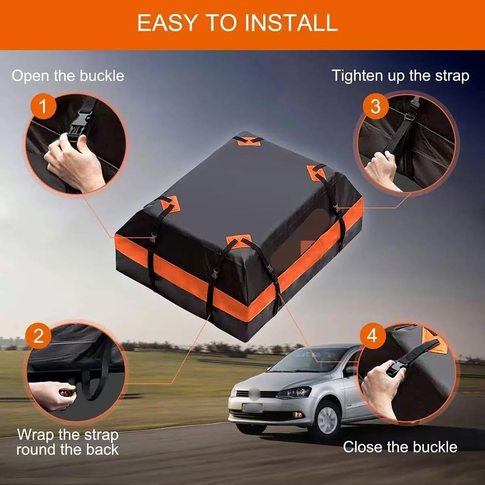 Bolsa de Techo de Coche, para VW Golf 6 GTI Golf 7 Golf 7 GTI Cofre de Techo Flexible Saco de Carga Impermeable Portaequipajes Viaje Bolsa Organizador