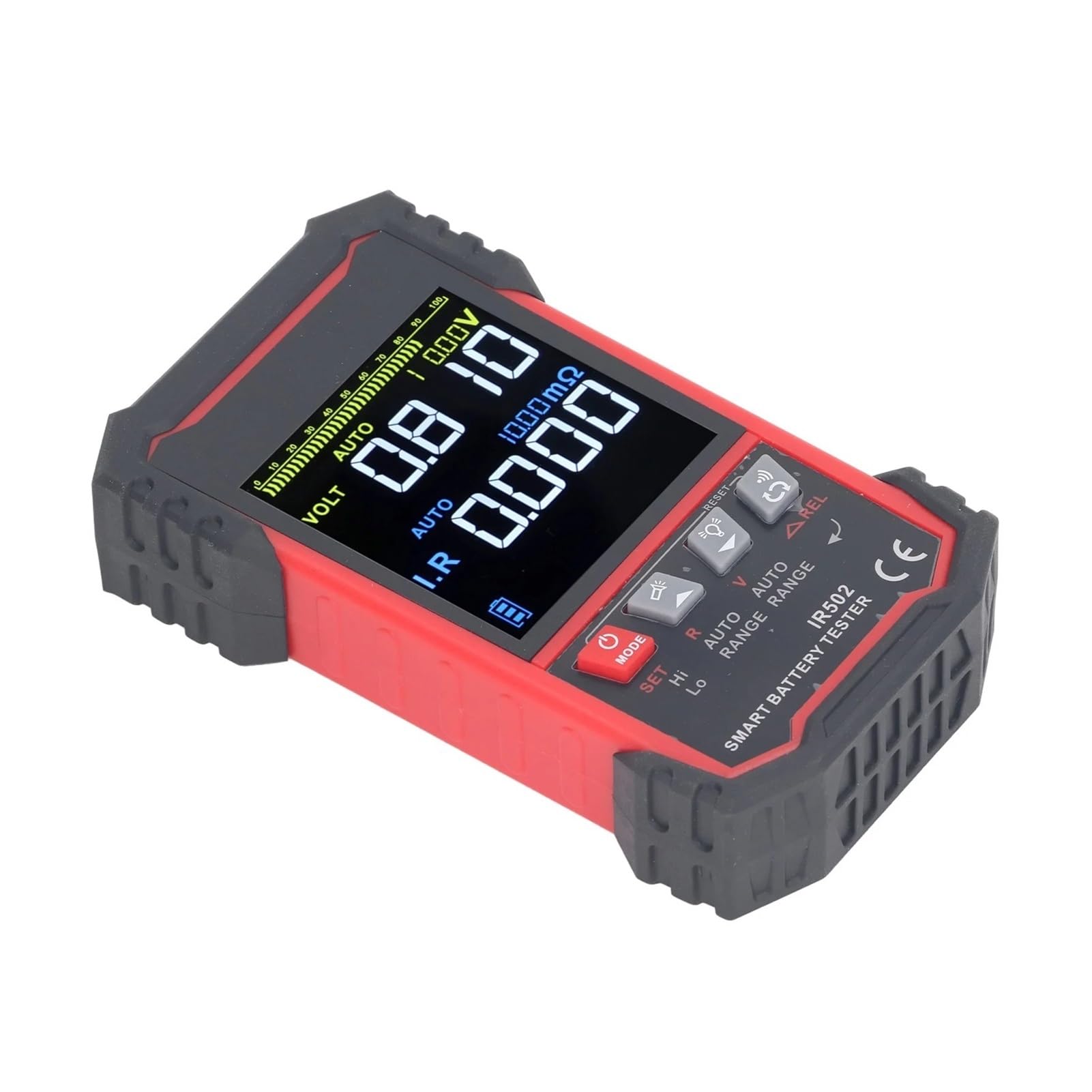 Probador de aislamiento, Probador de resistencia de voltaje con interfaz DB9, 0,00 V-±120 V, 0,000 mΩ-500 Ω, herramienta de prueba de resistencia de batería for autocaravanas, camiones y barcos.