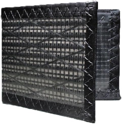 Carbon Fiber RFID Blocking Front Pocket Bifold ID Wallet, Black