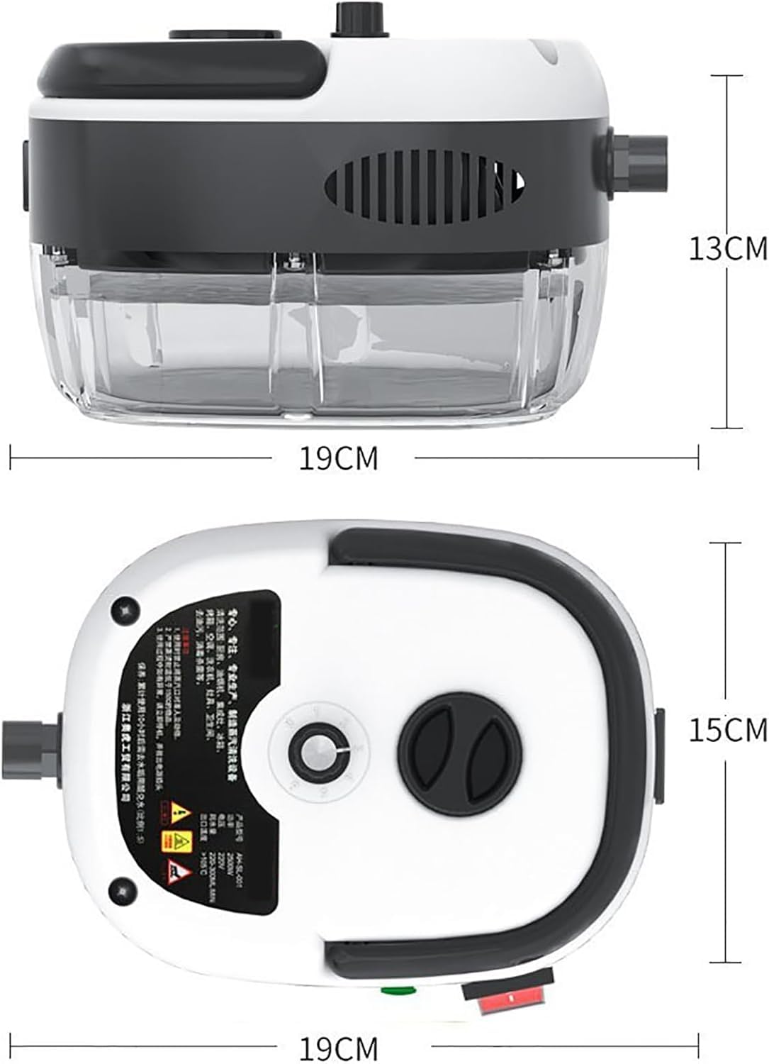 Hidrolimpiadora Multifunción De Alta Temperatura De 2500 W, Con Depósito De 1,2 L, Temperatura De Salida De Vapor De Hasta 105 °C, 3 Cepillos Y Boquilla Curvada Alargada, Para Aire Acondicionado