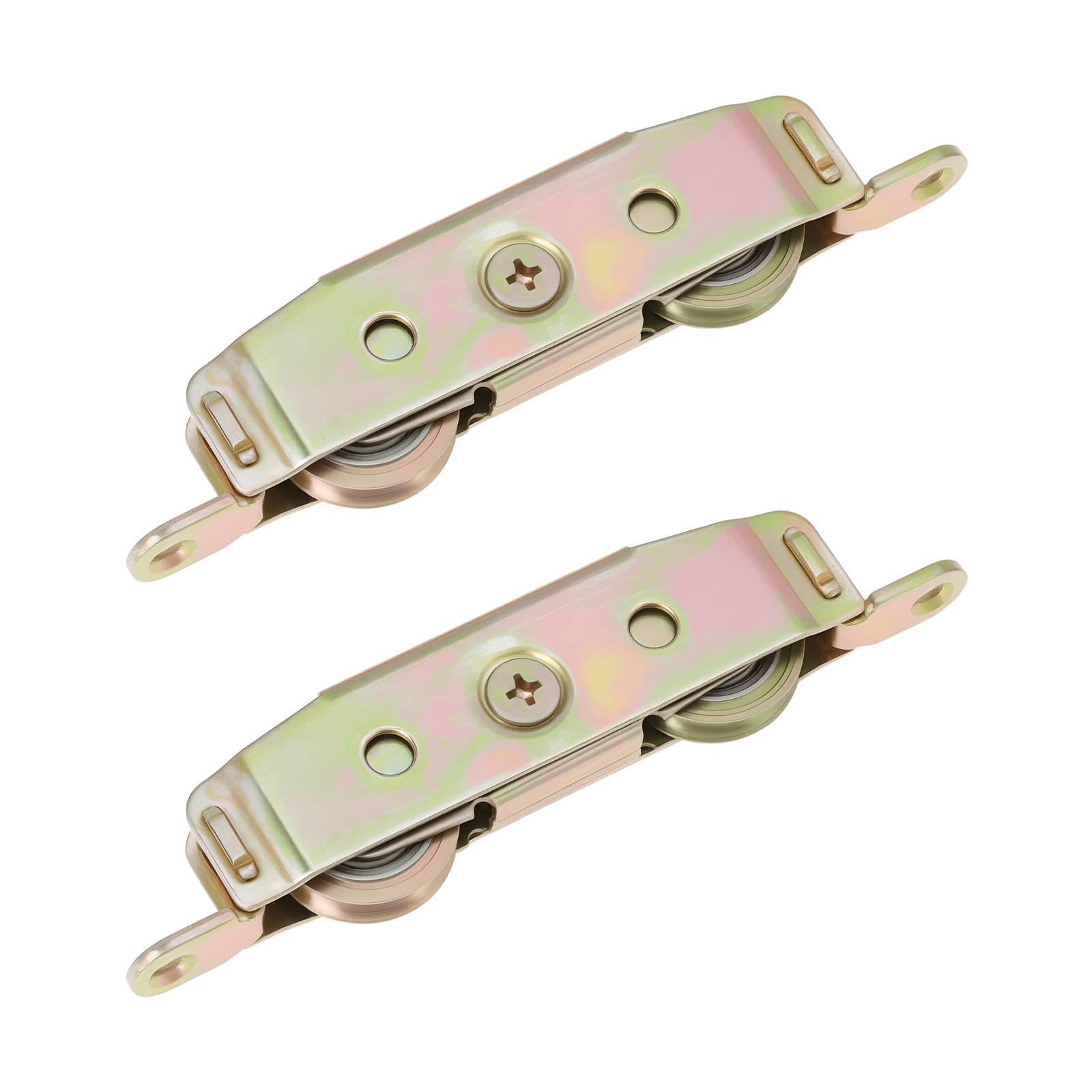 Briny River 2Pcs Sliding Patio Door Rollers 1-1/4 Inch Tandem Roller Metal 150Kg Weight Capacity Compatible With Jeld Wen Truth 31761A Truth 30410