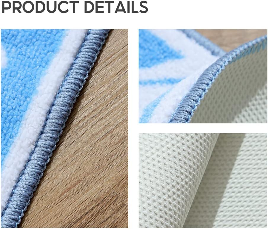 MINISO I Love Earth Rectangle Door Mat 23.6"x15.7", Durable Welcome Mat Low Profile Floor Mat Carpet Front Doormat Indoor Outdoor Door Rug Non Slip Entrance Rugs for Entryway,Living Room,Bedroom