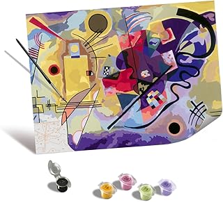 Ravensburger - Creart Serie Premium B: Kandinsky: Amarillo, Rojo, Azul | Manualidades Adultos | Pintar Por Numeros Adultos Relajante | Cuadros Por Numeros Art Collection 40x30cm