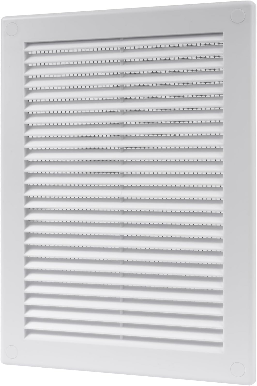 Vent Systems mm/Inch Soffit Vent Cover - Flat Square Air Vent Louver - Grille Cover - Built-in Insect Screen - HVAC Vents for Bathroom, Home Office, Kitchen
