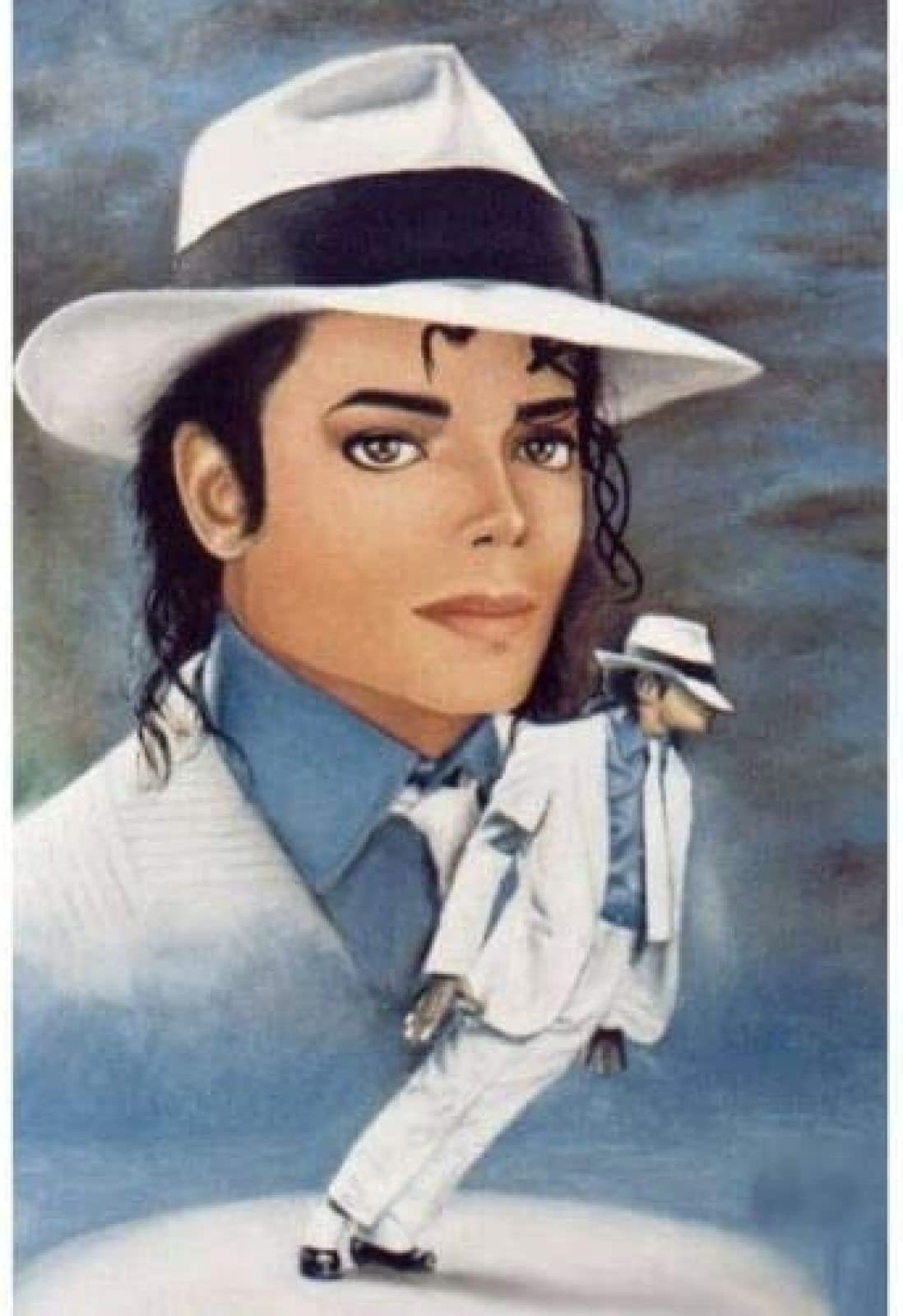 ERUZO Michael Jackson Classic Move 5D Diamond Painting Embroidery Cross Stitch Kits Cross Stitch Kit Mosaic Home Craft Decoration40x40cm