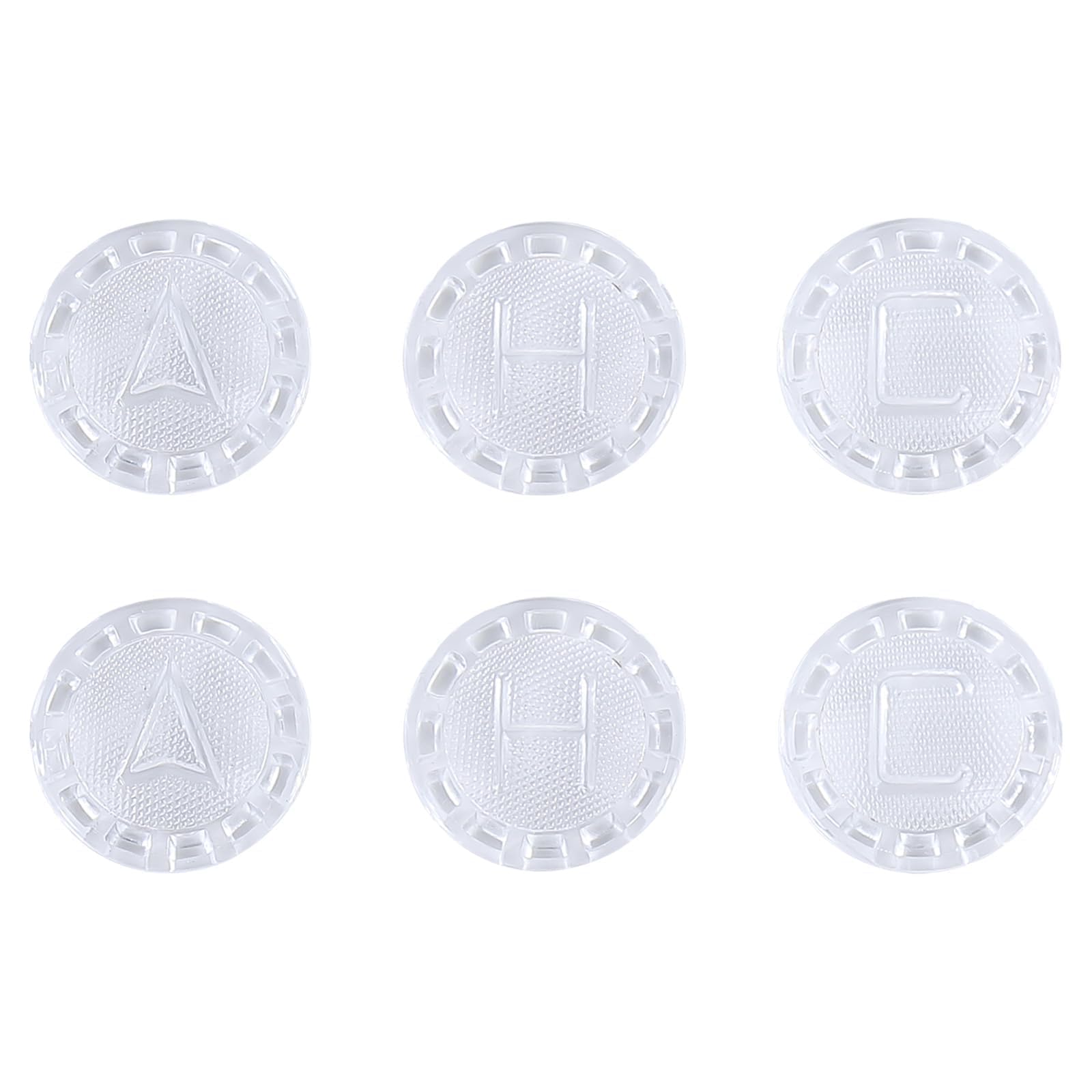80677 Faucet Index Buttons 6pcs Universal Bathroom Hot and Cold Water Knob Replacement Transparent Acrylic Sink Handle Cap For Bathroom Easy Remodeling Decorative For Price Pfister Faucets