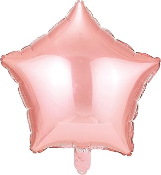 PATYDECRO PATYDECRO 24 Pcs 18" Rose Gold star Balloons Foil Balloons Mylar Balloons for Baby Shower, Gender Reveal, Wedding, Magical Prom or Engagement Party Decoration
