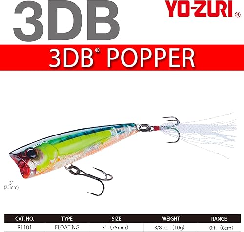 Miniatura 4 de Señuelo Yo-Zuri flotante de tipo popper (3DB)