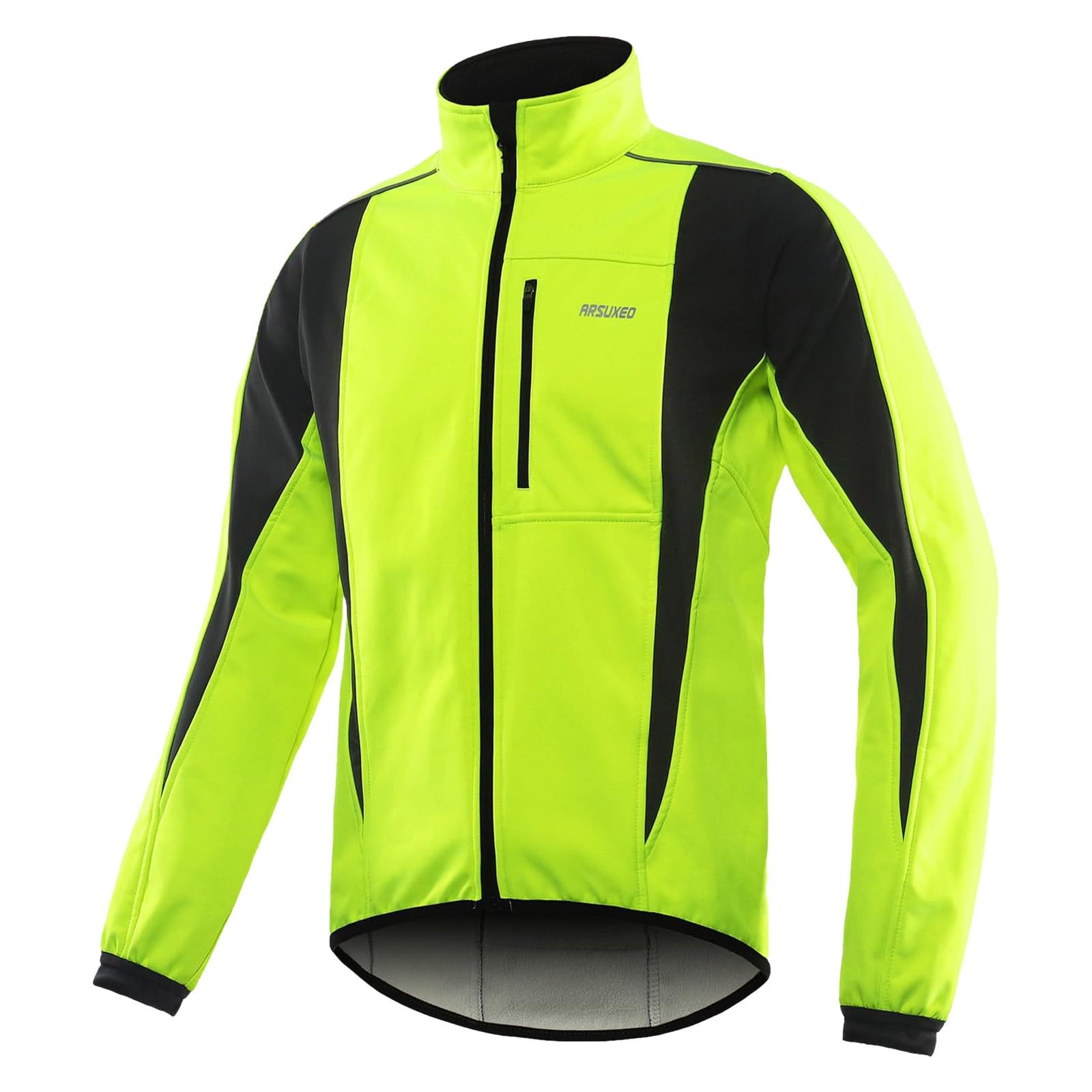 Chaqueta de ciclismo para hombre, impermeable, cortavientos, térmica, para invierno, softshell