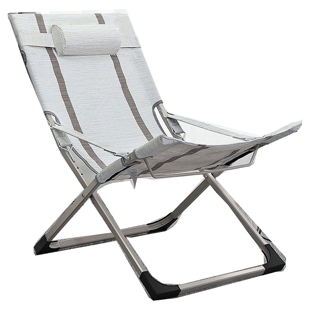 Chaise Longue Pliante Maison et Lit de Sieste Bureau Blanc