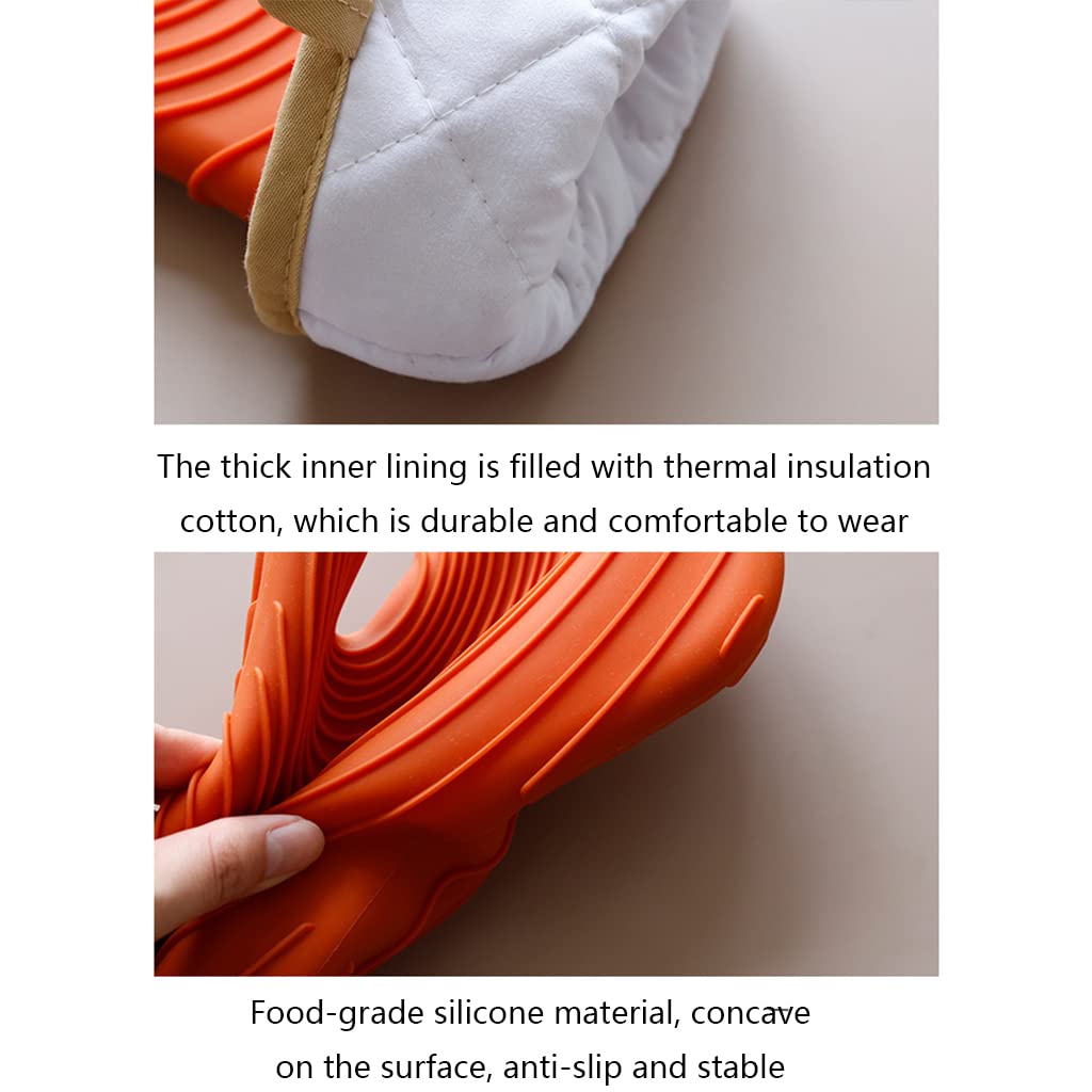 Maniques de cuisine en silicone résistant à la chaleur