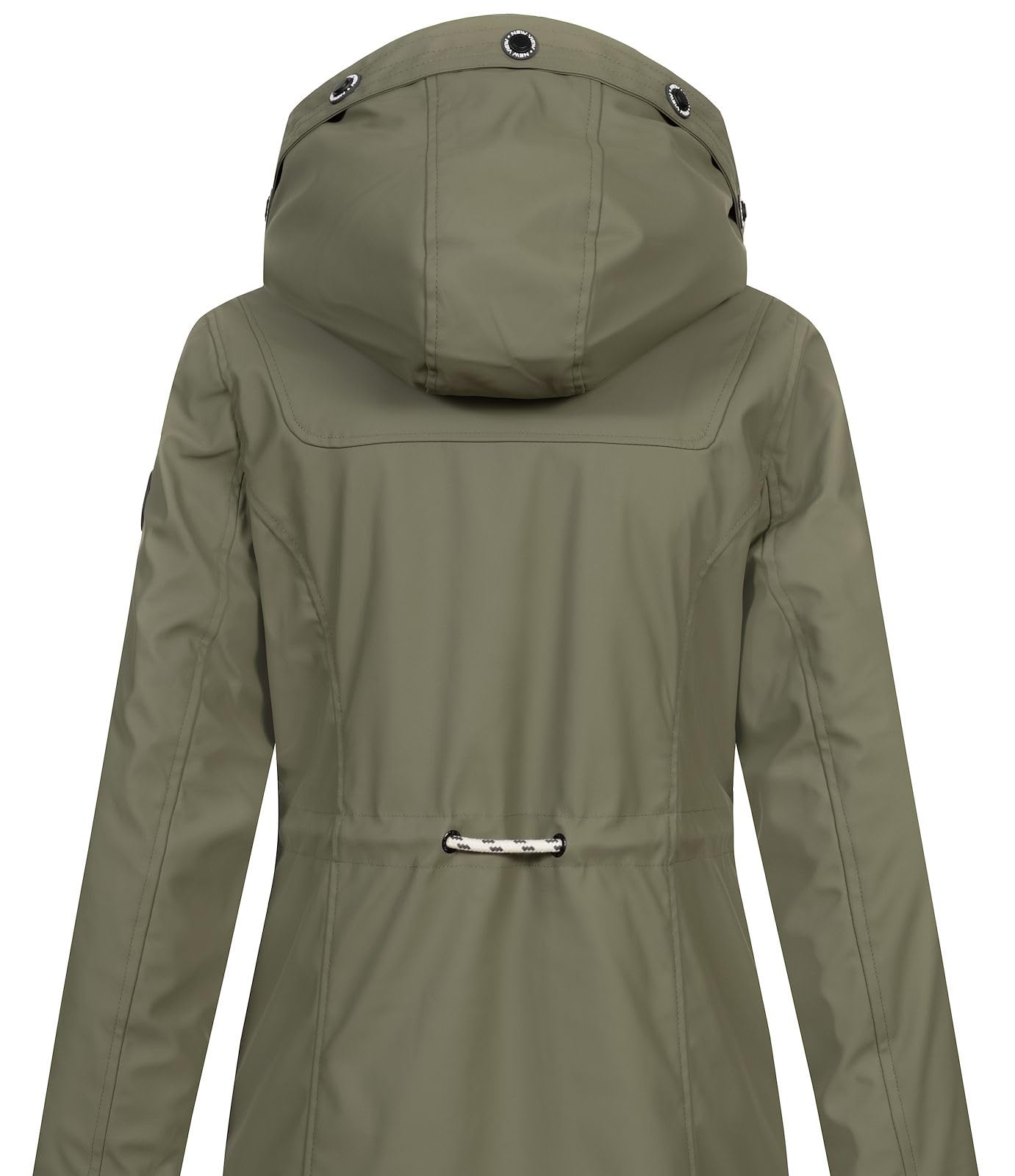 NEW VIEW Damen Regenjacke wasserabweisender Parka Annika Long mit Kapuze