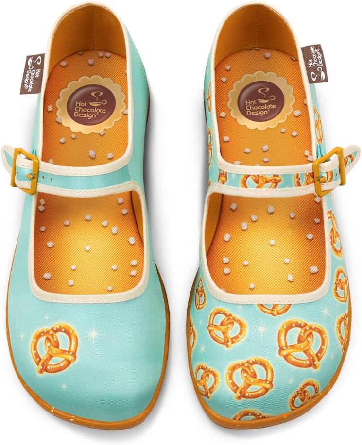 Hot Chocolate Design Chocolaticas Funky Canvas Women's Mary Jane Flat Shoes