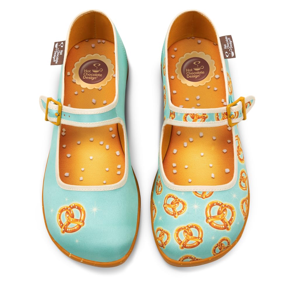 Hot Chocolate Design Chocolaticas Funky Canvas Women's Mary Jane Flat Shoes — view 103