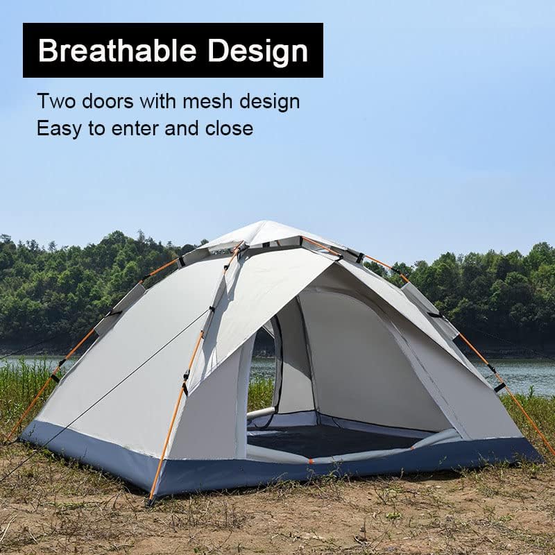 Miniatura 3 de 234 Person Dome Tents for Camping,Easy Setup,Automatic Pop Up Tent with Carry Bag,Waterproof Windproof Family Tents Portable,Backpacking Hiking