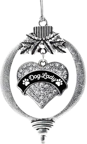 Miniatura 35 de Inspired Silver Adornos festivos de dije de corazón pave de plata con circonitas cúbicas