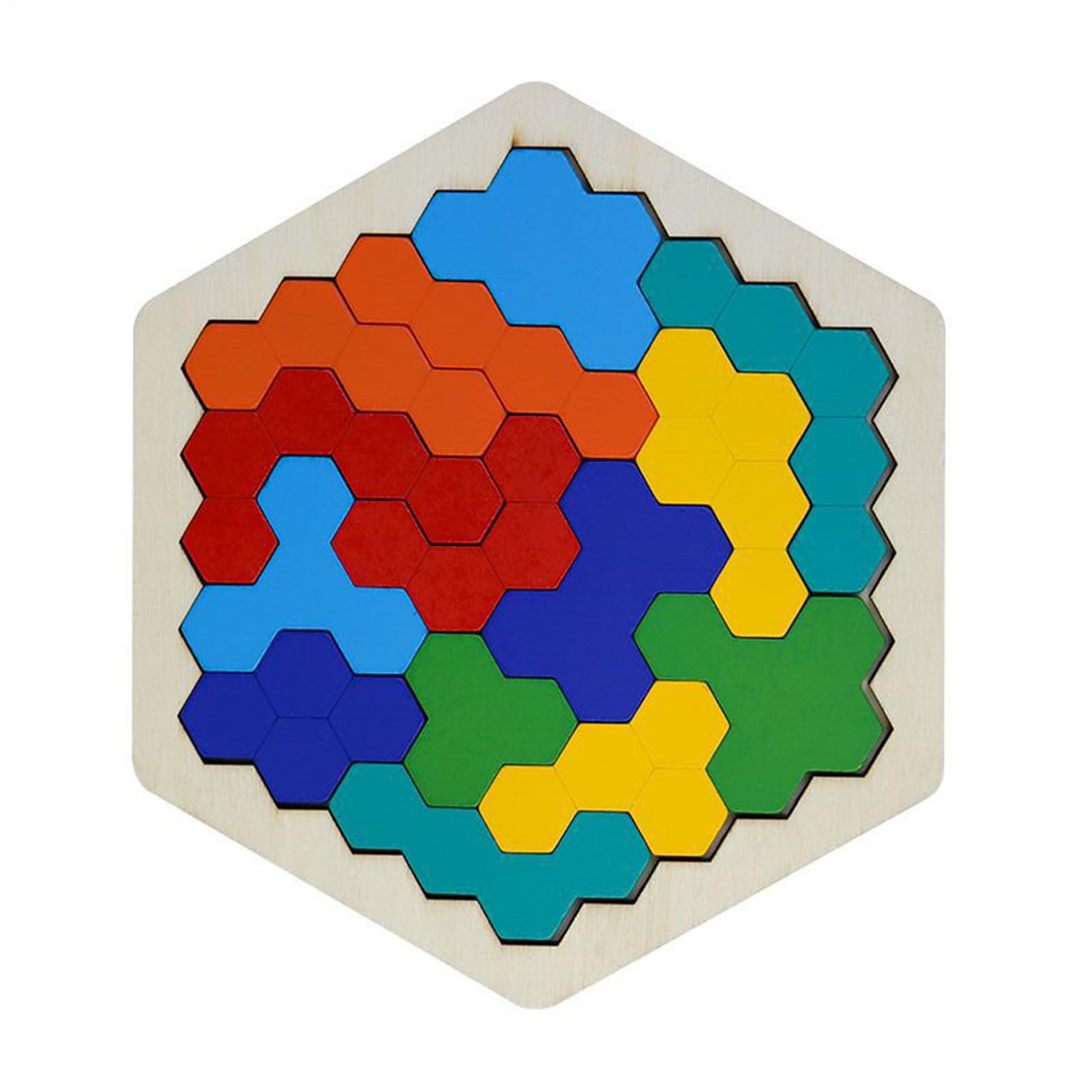 Tangram Puzzle - montesori Wood Puzzle, Multicolor, Refer to description - Image 7