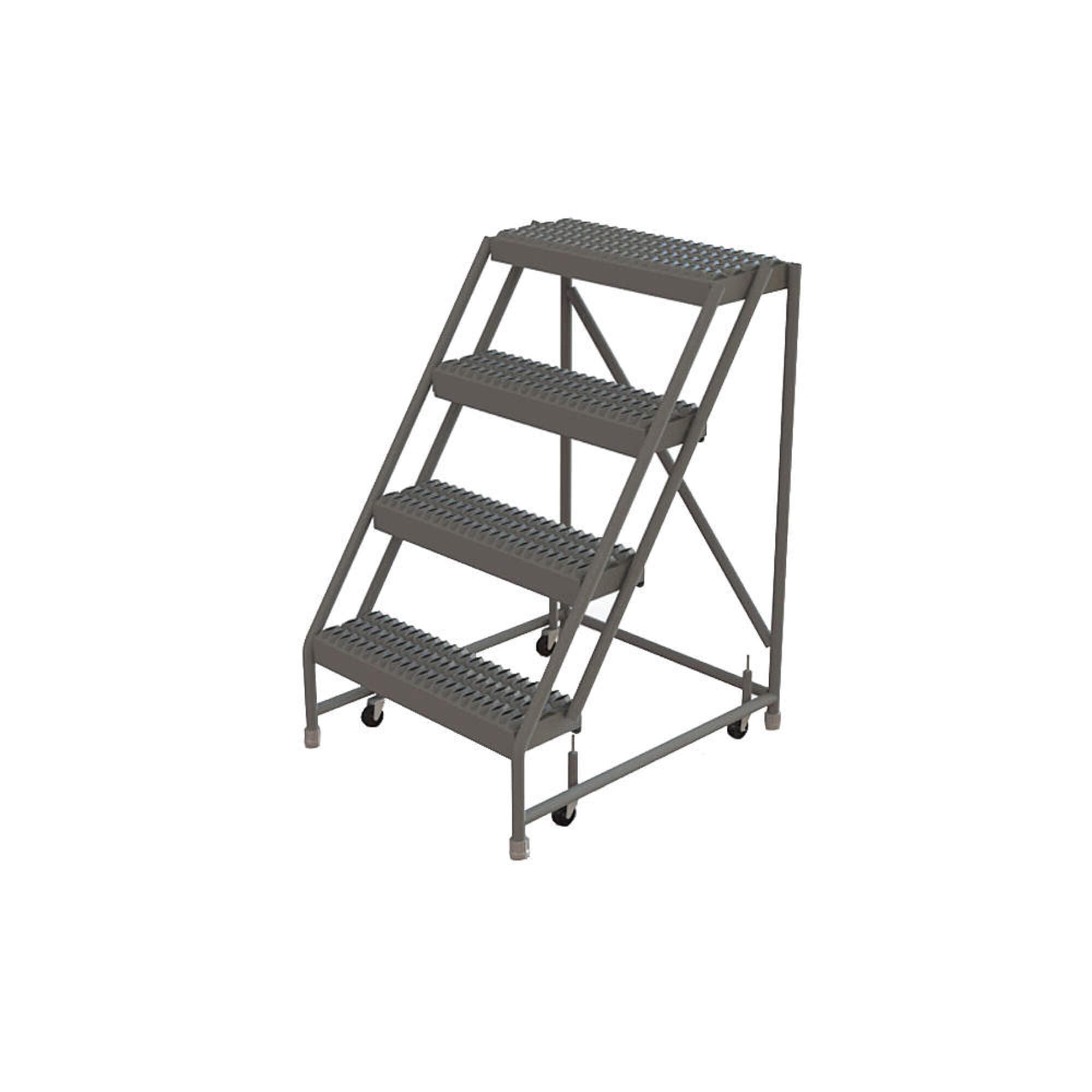 Tri Arc 4-Step / Grip Strut Tread / 24-inch Wide Step Step Ladders