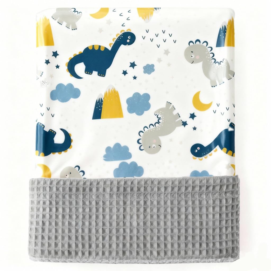 Baby Blanket for Newborns, Soft Blanket with Waffle Cotton Backing 75X100cm