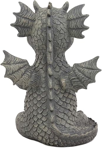 Miniatura 5 de Ebros Gift Mini estatua de dragón Zen Meditación Yoga Namaste en piedra sintética acabado de resina de 5 pulgadas de alto, figura decorativa de