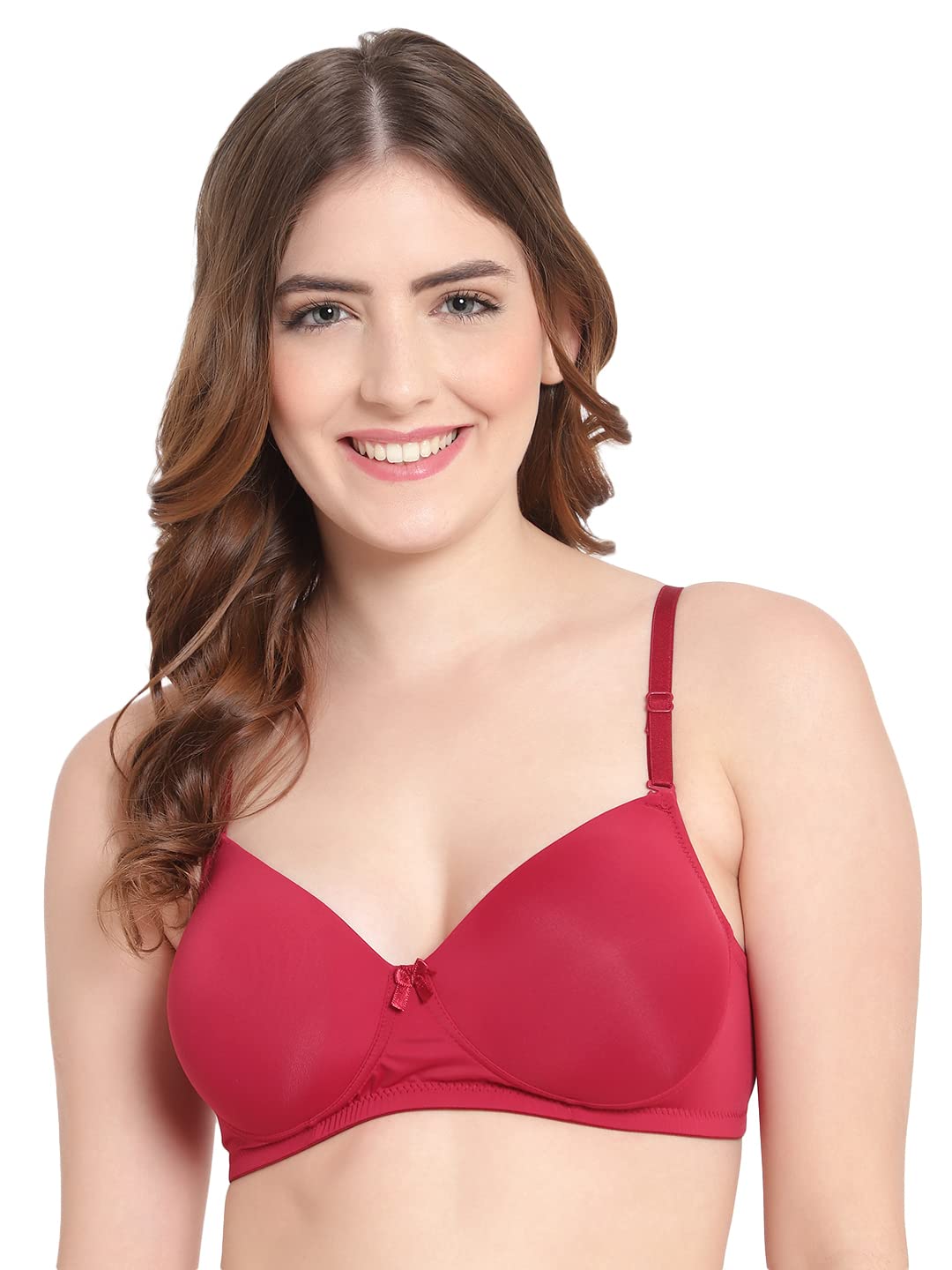 brachy Women Full Coverage Convertible Straps Non-Wired Padded T-Shirt Bra-picture-44