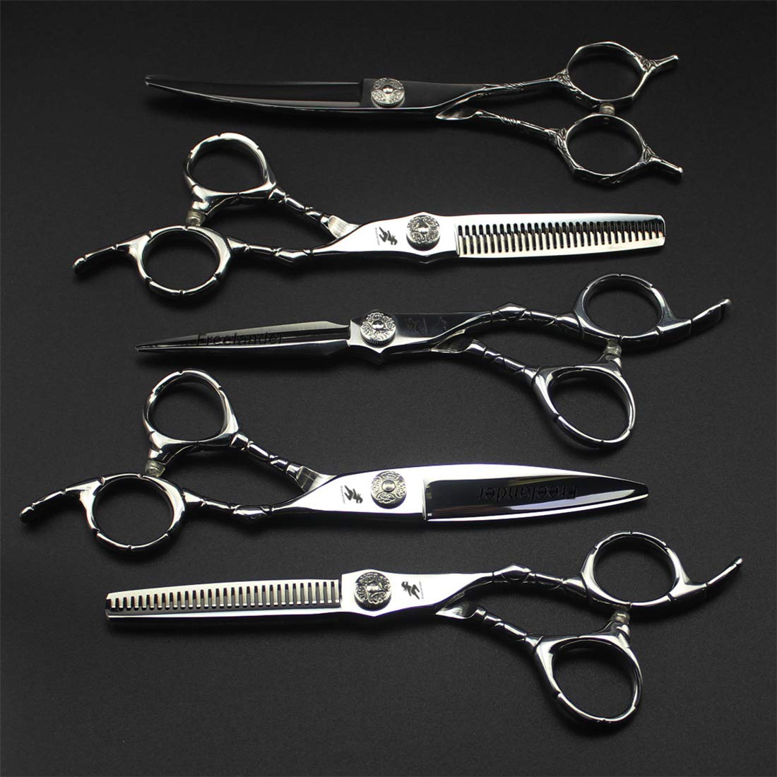 Kit De Ciseaux De Coiffure, Kit De Cisailles De Coupe De Cheveux Professionnels pour, Ciseaux De Cheveux Professionnels Et Barbiers Ou Usage Domestique, Lumière Et Nette