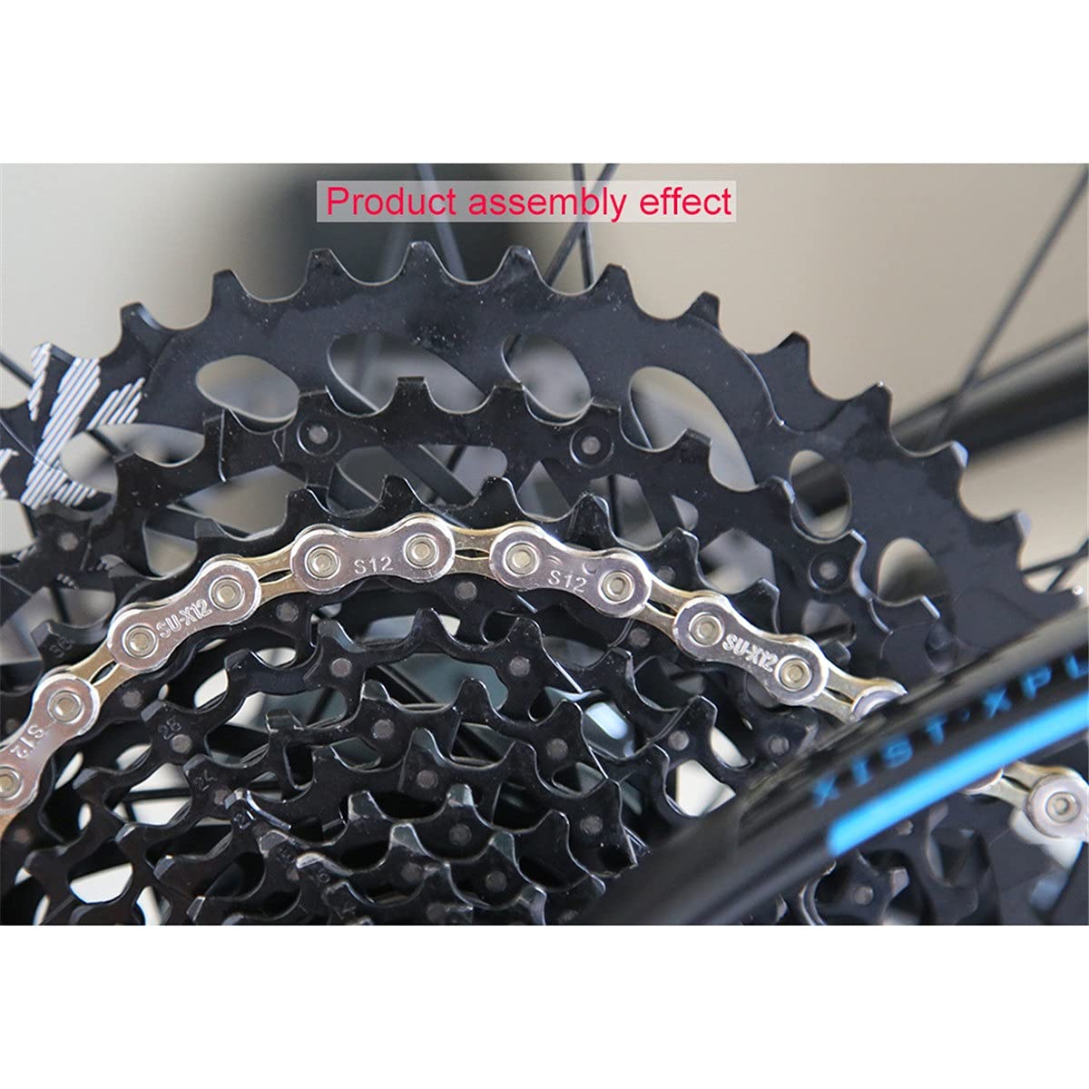 BATLAM Fahrradkette 8/9-fach Fahrradkette Hochfeste Legierung Mountain Road Bike Schaltkette Zubehör MTB BMX Fahrrad (Color : Grey Gold, Size : 9S) (Gray Gold 8S)