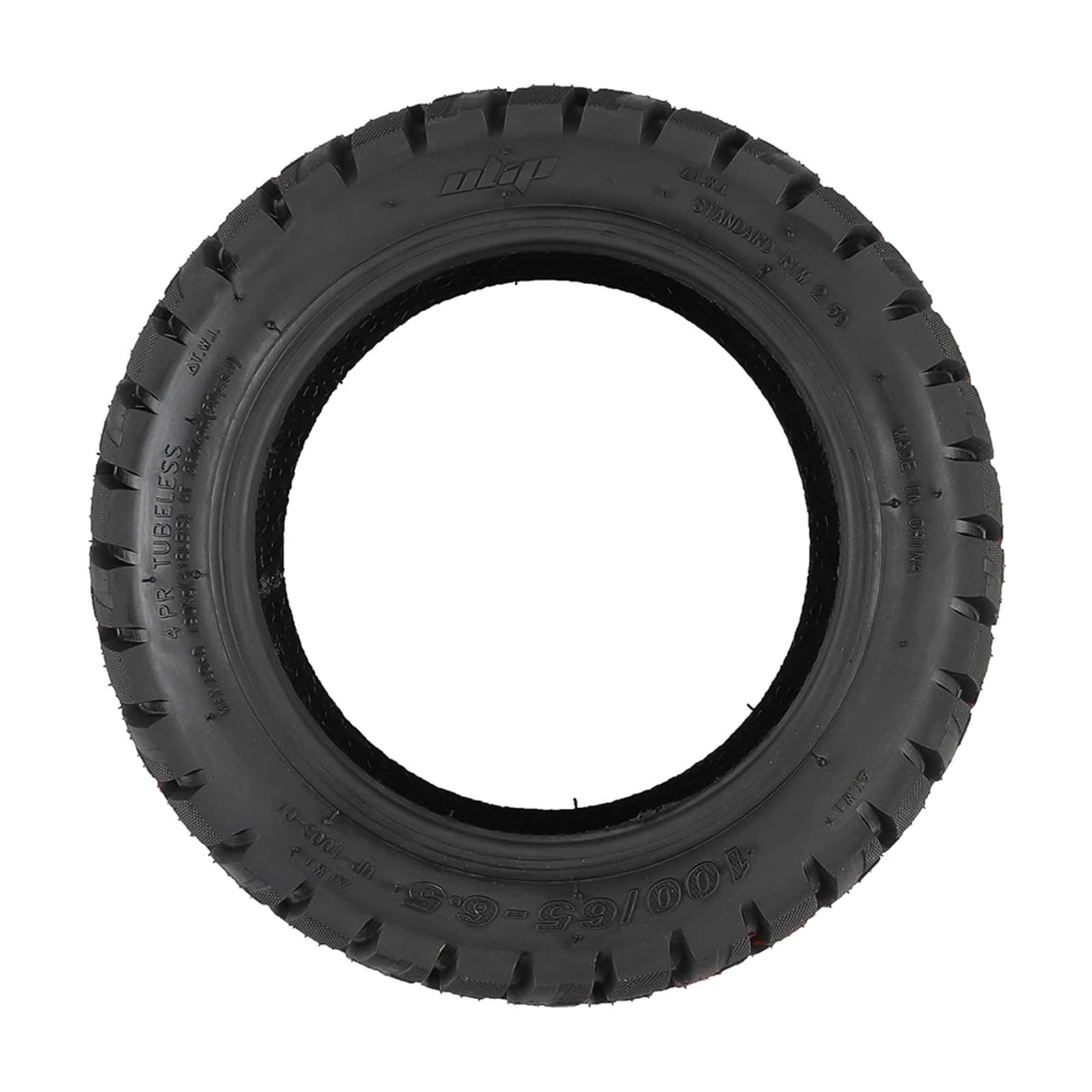 Gomme Monopattino Elettrico,Pneumatico Solido Pneumatico Tubeless 11" 100/65-6.5 Allargato E Ispessito Per Scooter Elettrico, Ruota Fuoristrada Antiscivolo