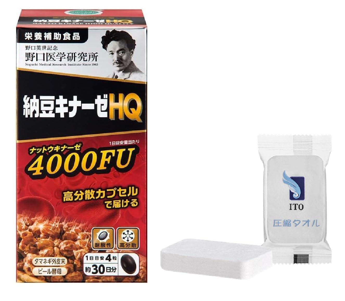 Amazon | 単品【Dream in Tokyo】 野口 納豆キナーゼHQ 120粒 納豆