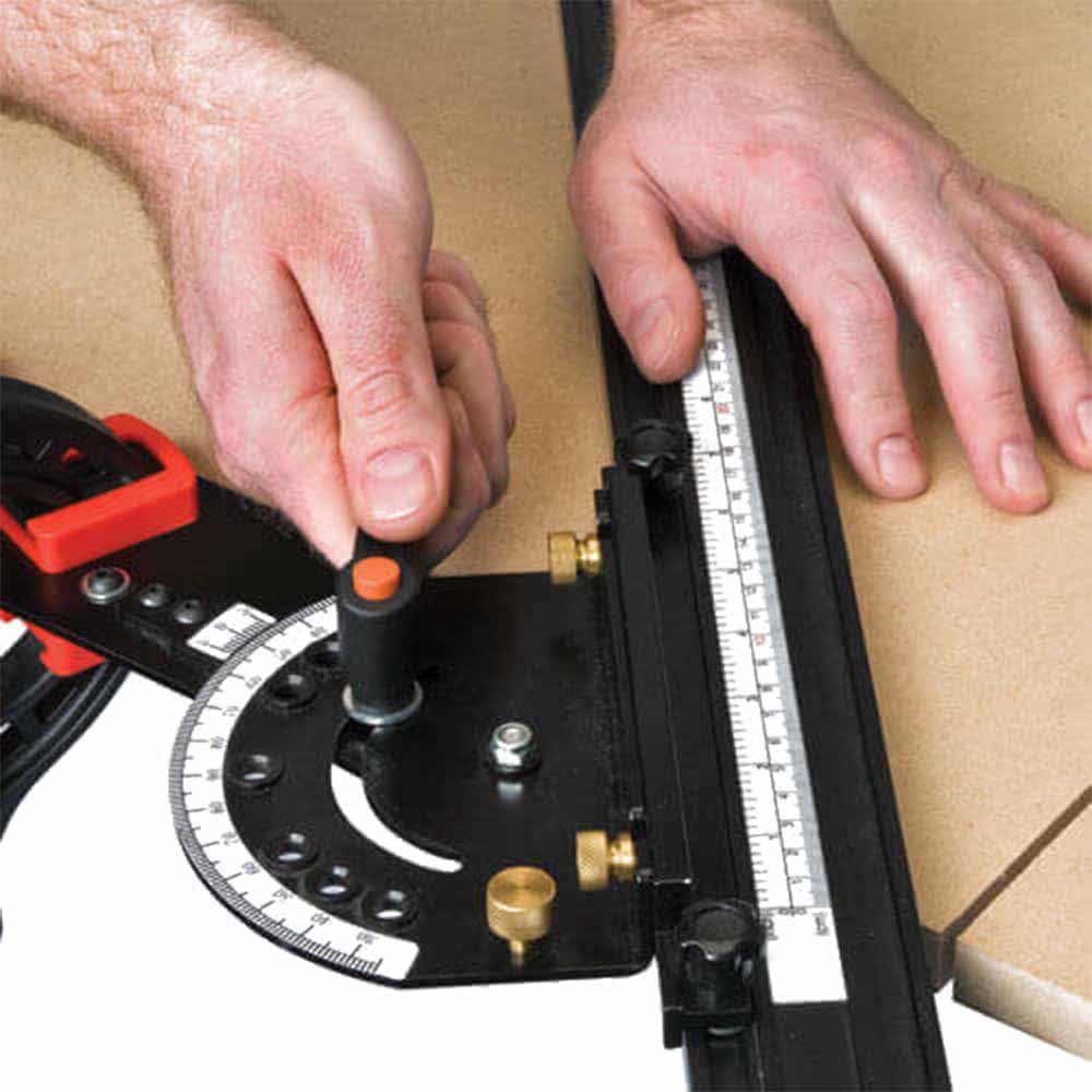 Trend Guía de ángulo ajustable 36" para router y sierra circular | Ajusta ángulos con precisión y asegura cortes rectos en router y sierra circular, 36 pulgadas