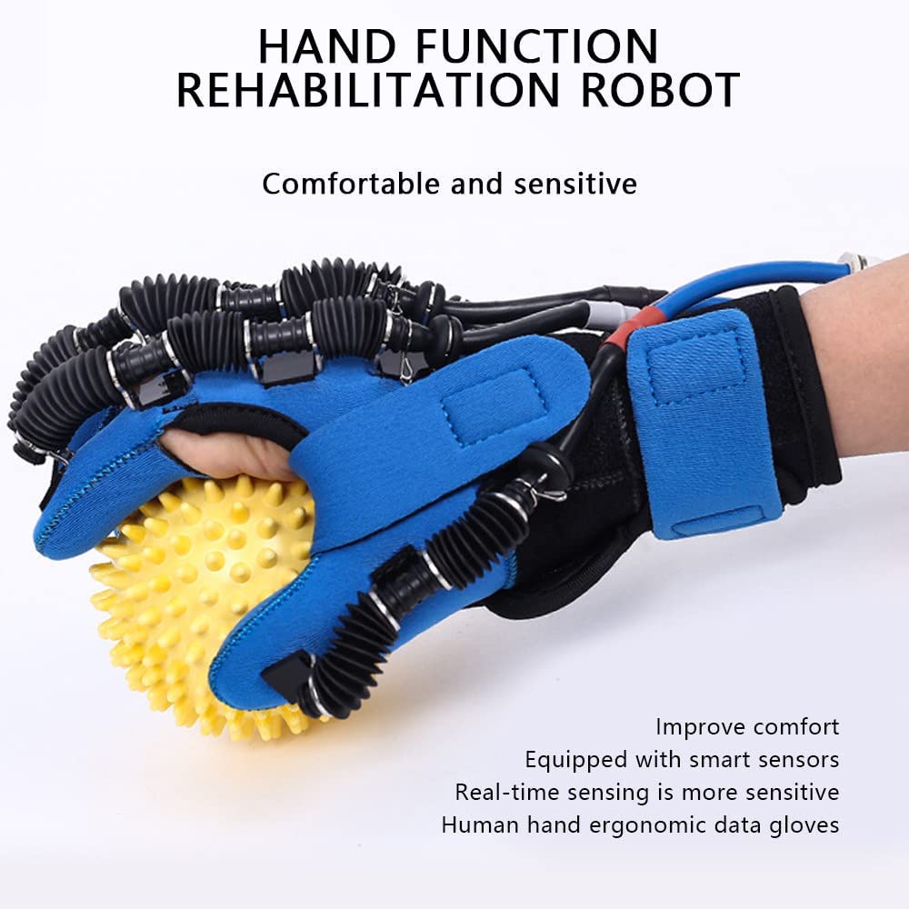 Inteligentne rękawice rehabilitacyjne Ortezy palców Robot rehabilitacyjny, Orteza prostująca palce Ochraniacz Trening manualny Funkcjonalna szyna dłoni Warm as ever