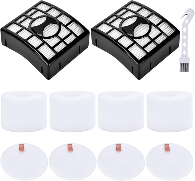 Leadaybetter NV801ukt filter for Shark Rotator Powered Lift Away Speed Vacuum NZ801ukt NV680, NV681, NV682, NV683, NV801uk,NV800, NV801, NV803, UV810 AX910, Compare to Part # XFF680 &XHF680