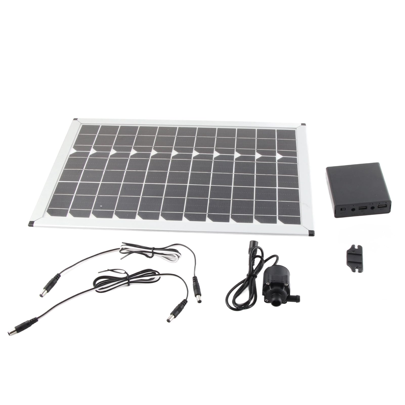 Alomejor Solar Water Pump, 20W with 5m Lift | Materiale ABS durevole, alimentazione solare, installazione facile, adatto per giardini, laghetti