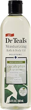 Dr. Teals Bath & Body Oil Variety Gift Set (3 Pack, 8.8oz Ea.) - Rejuvenating Eucalyptus, Ultra Rich Shea Butter, Nourishing Coconut Oil - Essential Oils Hydrate Skin & Alleviate Stress