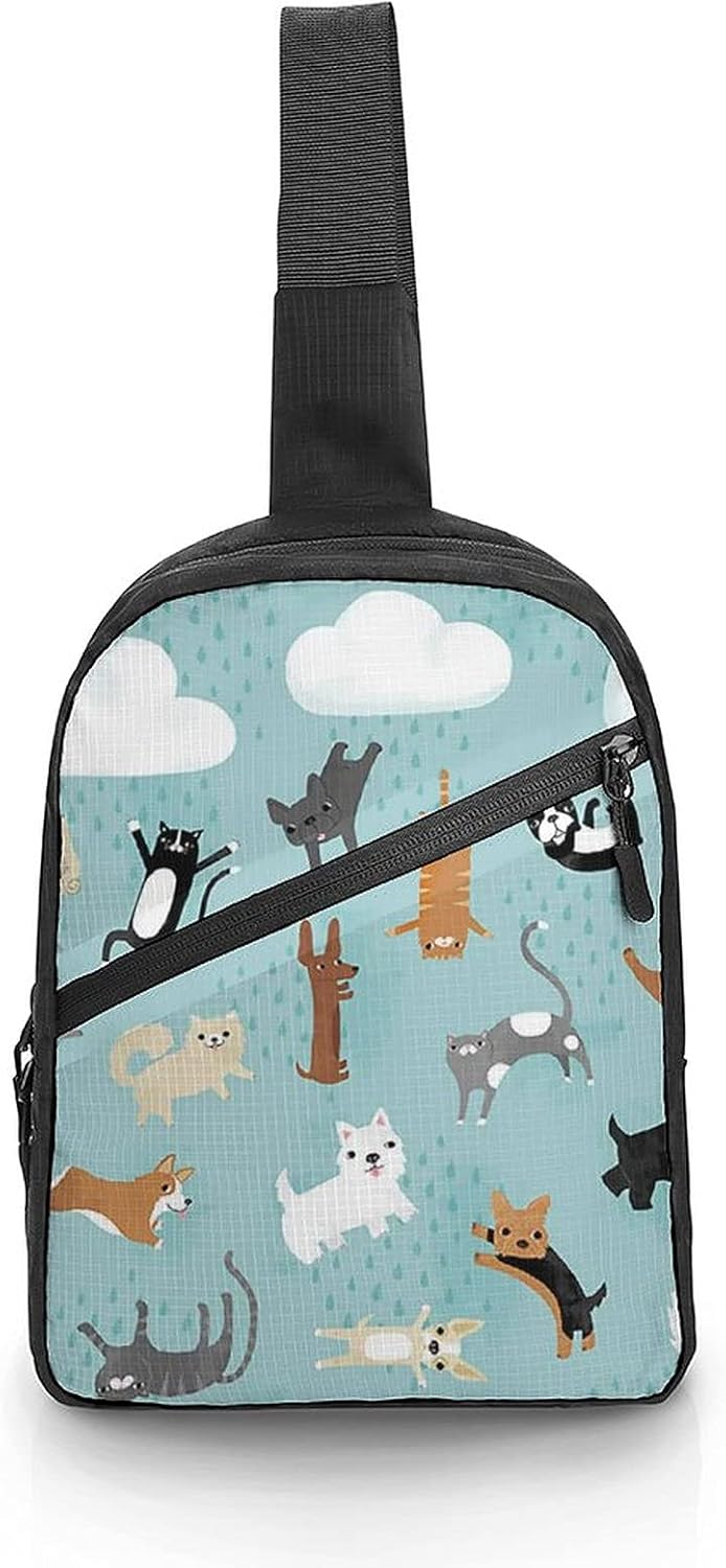 ボディバッグ 斜め掛け ボディバッグ かわいい ペットメッセンジャーバッグ ショルダーチェストバッグ ワンショルダーバッグ ウエストバッグ 多機能 札入れ 小物収納 折りたたみ 通勤 通学 旅行 Cafe Du Jardin Com