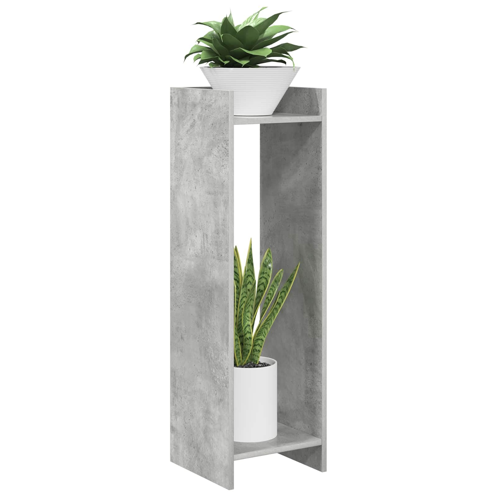 Supporto per piante, 2 pezzi, grigio cemento, 30 x 30 x 100 cm, in