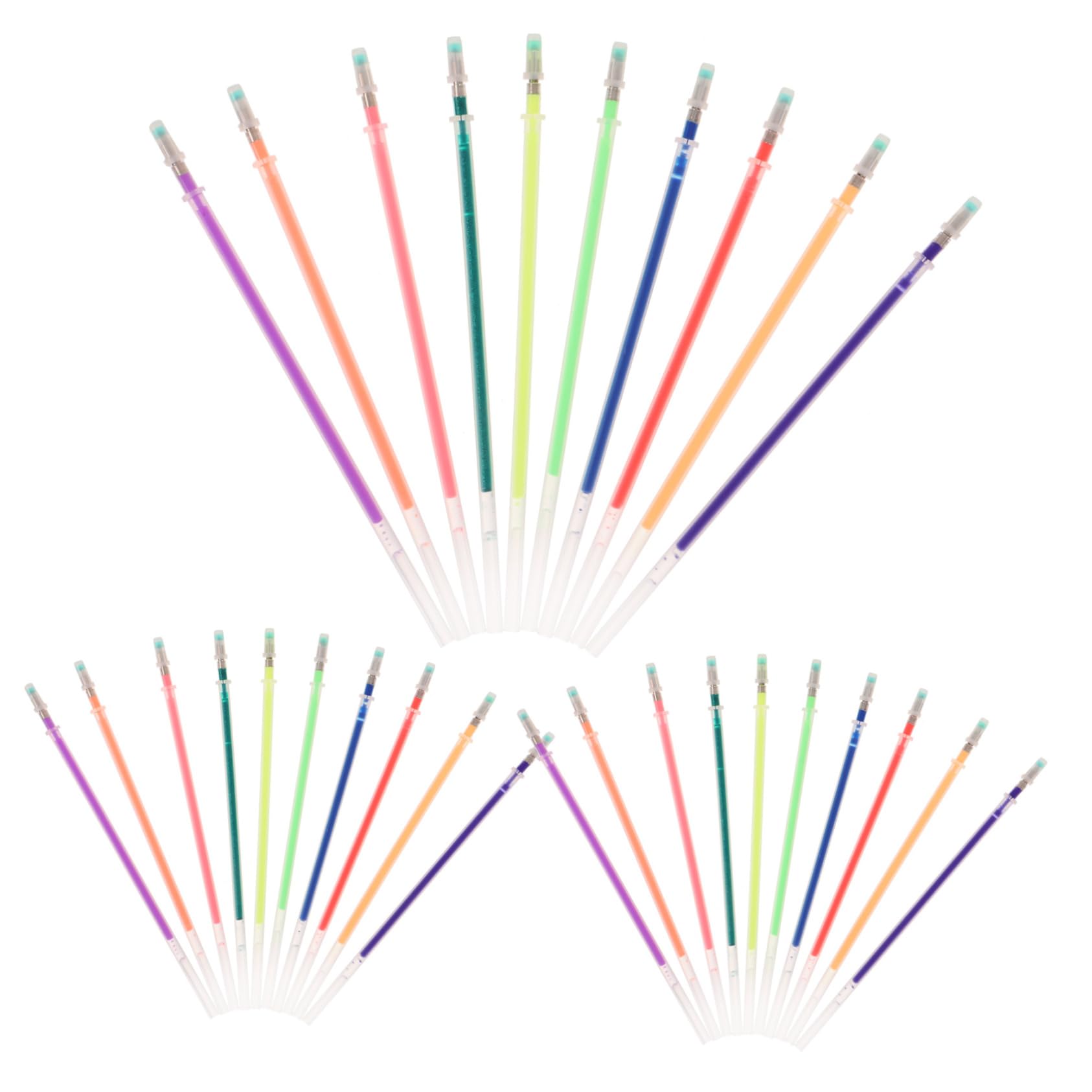 VILLCASE 5 Sätze Gelstift-mine Minen Für Kugelschreiber Stift Schreibmine Löschbare Gelstifte Schreibstift Ersatzminen Für Gelstifte Multifunktions-nachfüllpackungen Plastik 100 Stück * 5