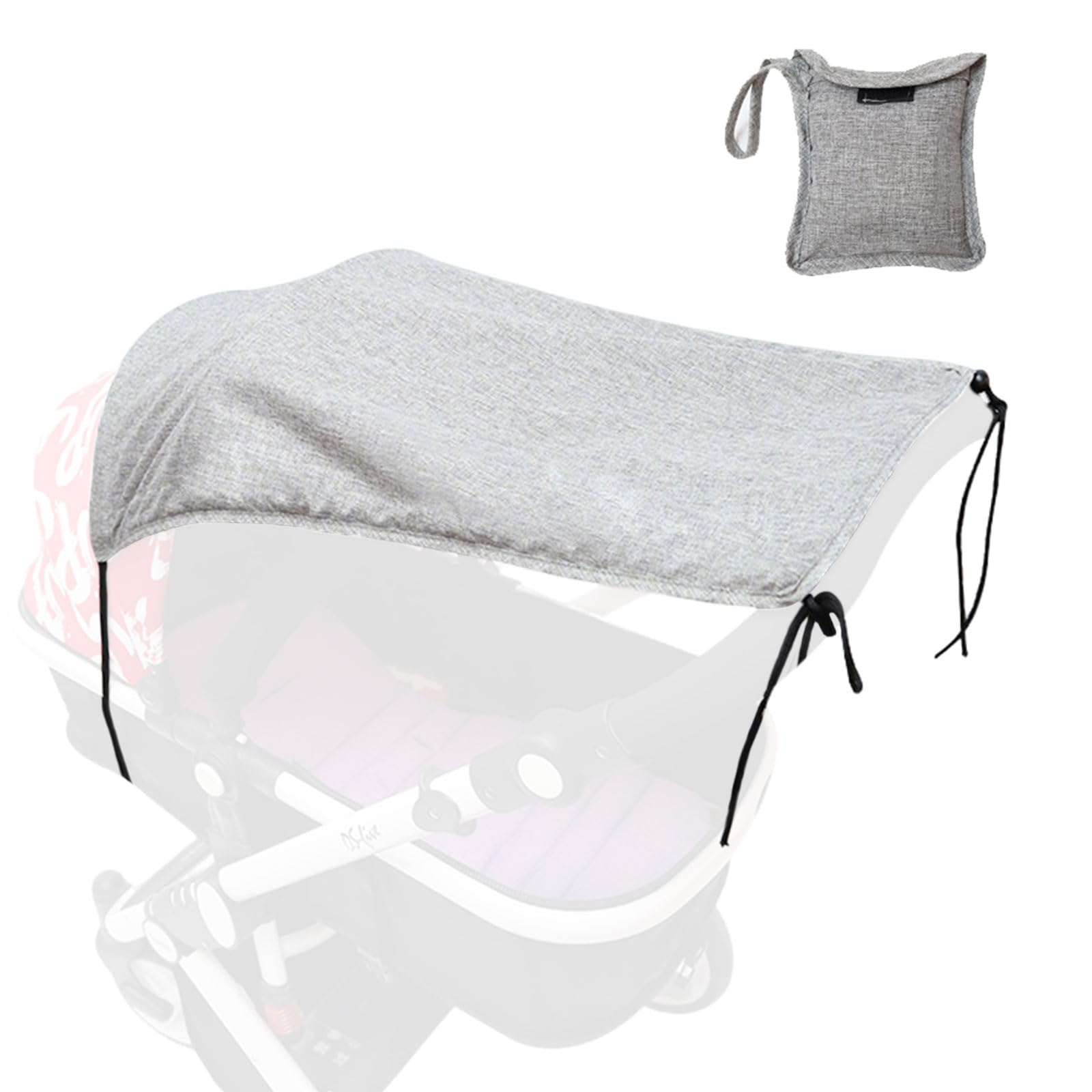 TUONYIS Pram Sun Shade Cover, Baby Strollers Sunshade Canopy, Breathable Foldable Baby Sunshade Pram Shade