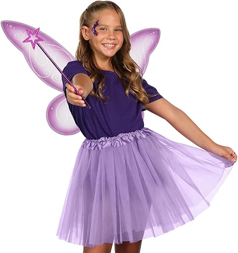 Miniatura 5 de Funcredible Fairy Costume Accessories - Fairy Wings, Fairy Wand, Glitter - Tooth Fairy Outfit for Women - Fairy Party Pack