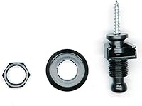 Vista 3 de Juego de 2 piezas de correa de guitarra, botones de bloqueo, correa de guitarra, sistema de retención de bloqueo de correa de liberación rápida