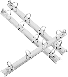 KALLORY 3 Pçs A4 Fichário Planejador Pasta Fichário Caderno Fichário Clipes De Ligação Álbum De Fotos Fichário Fichário Fichário Inserções De Coluna Mecanismo De Papel Mecanismo De