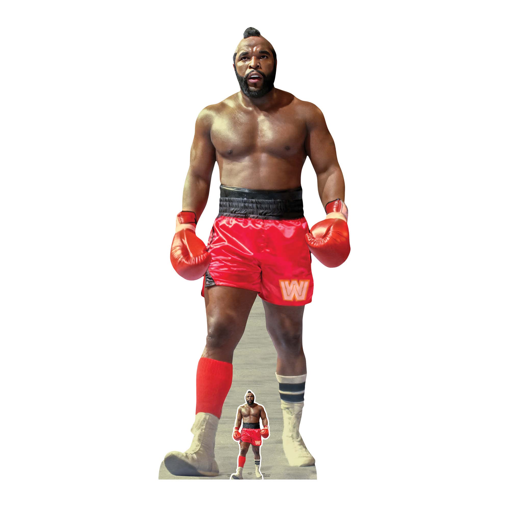 Découpe en Carton Mr T Star Cutouts SC4187 Silhouette Grandeur Nature avec Figurine de Table