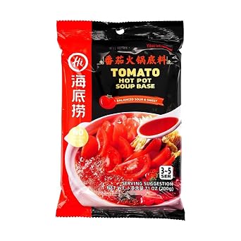 Haidilao Yihai Tomato Hot Pot Soup Base, 7.1 Oz