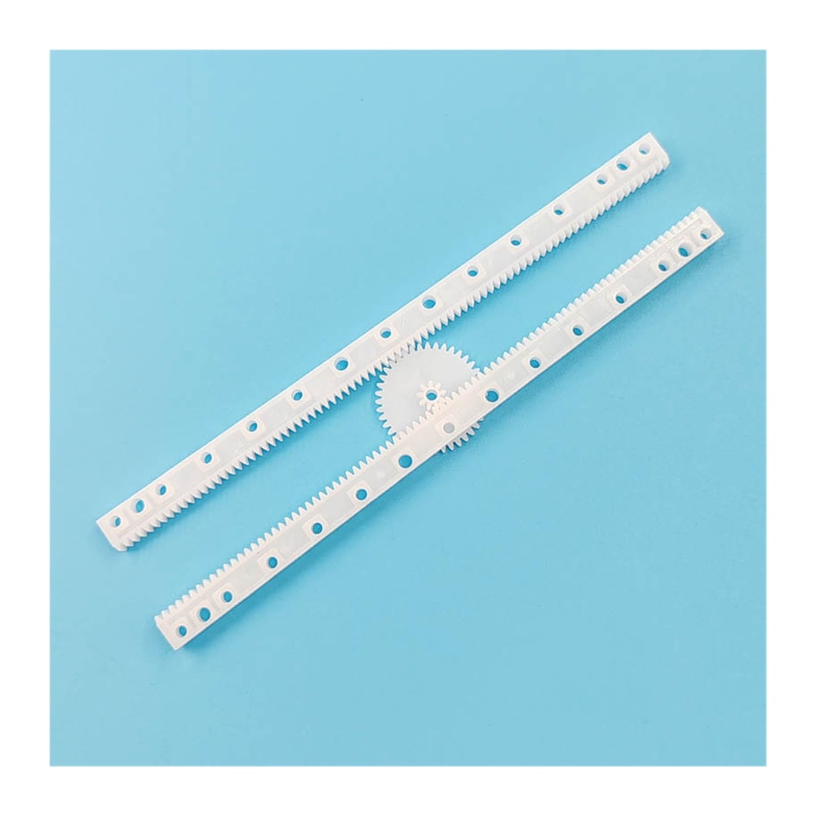 Modèle de crémaillère en plastique longueur 125mm 0.5 Module pignon d'entraînement roue synchrone bricolage bricolage tige de liaison de Transmission bande en plastique 83T barre d'engrenage 10 pièces