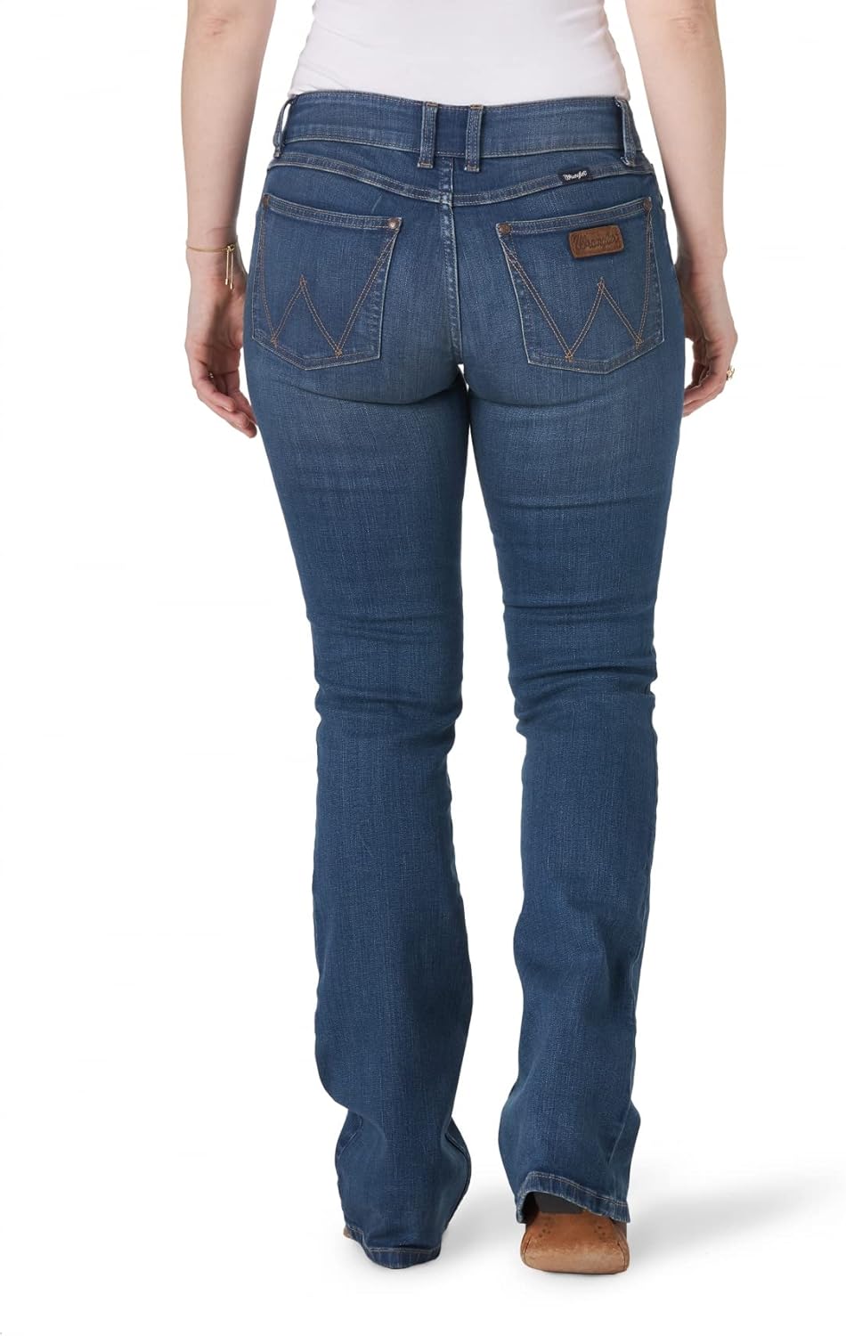 Wrangler Women’s Cash Mid Rise Vented Hem Ultimate Riding Jean