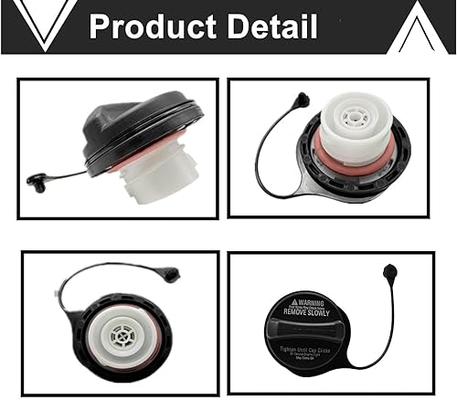 Miniatura 5 de GS3L-42-250B - Tapa del depósito de combustible compatible con Mazda 3 2010-2013, Mazda 6 2009-2013, CX-7 2010-2012, CX-9 2007-2015 reemplaza a