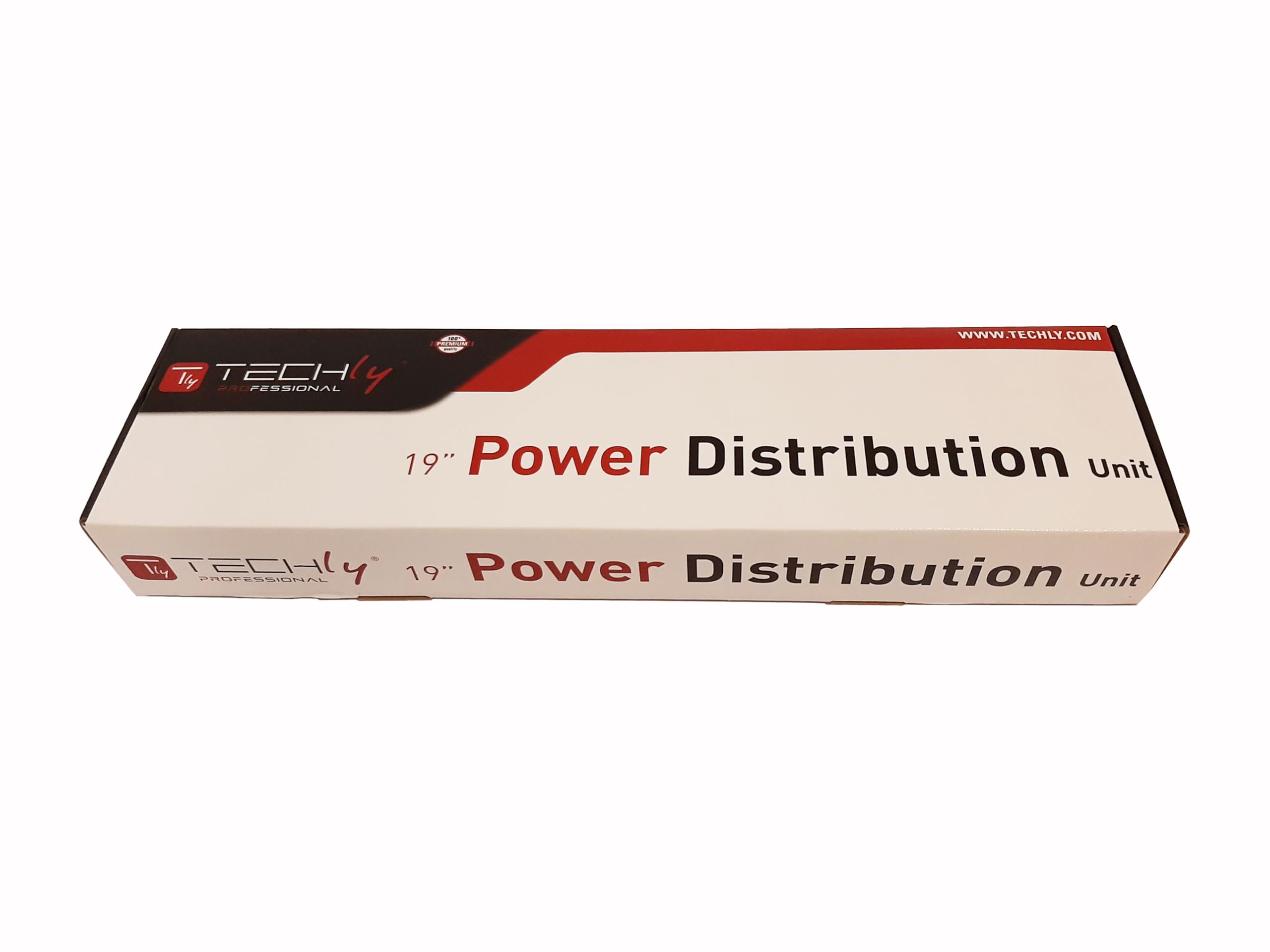 Techly Professional 367829 Multipresa a 8 Posti da Rack 19" con 8 Interruttori Luminosi 1,5U Nero