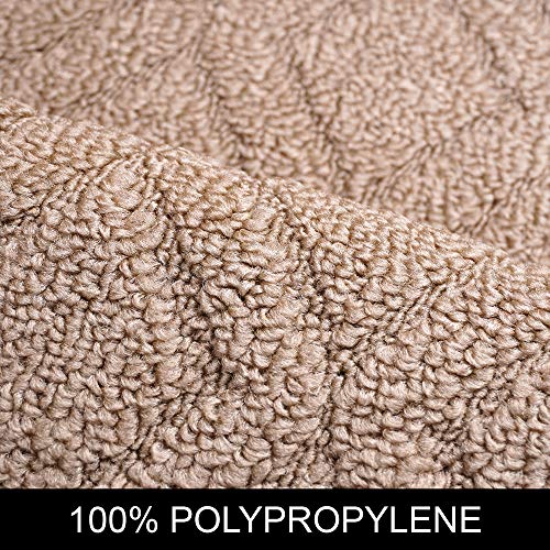 48X20 Inch/30X20 Inch Kitchen Rug Mats Made Of 100% Polypropylene 2 Pieces Soft Kitchen Mat Specialized In Anti Slippery And Machine Washable For Home Kitchen,Beige #TOP2
