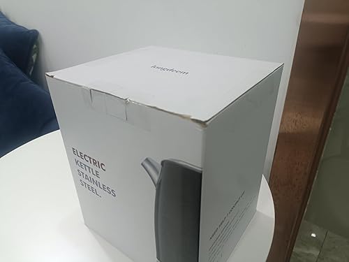 Miniatura 10 de Hervidor de té eléctrico para agua hirviendo, caldera de agua de acero inoxidable con tapa abierta, 1500 W1.7 L para preparación de cafété, apagado