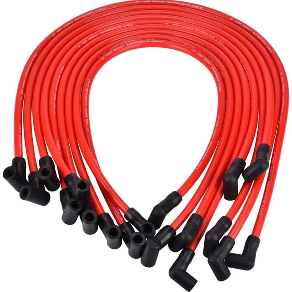 cables bujías coche Para Isuzu para NPR 5.7L V8 1992-1994 | SP10-390-1010 350383454 Juego de cables de bujía de 10,5 MM